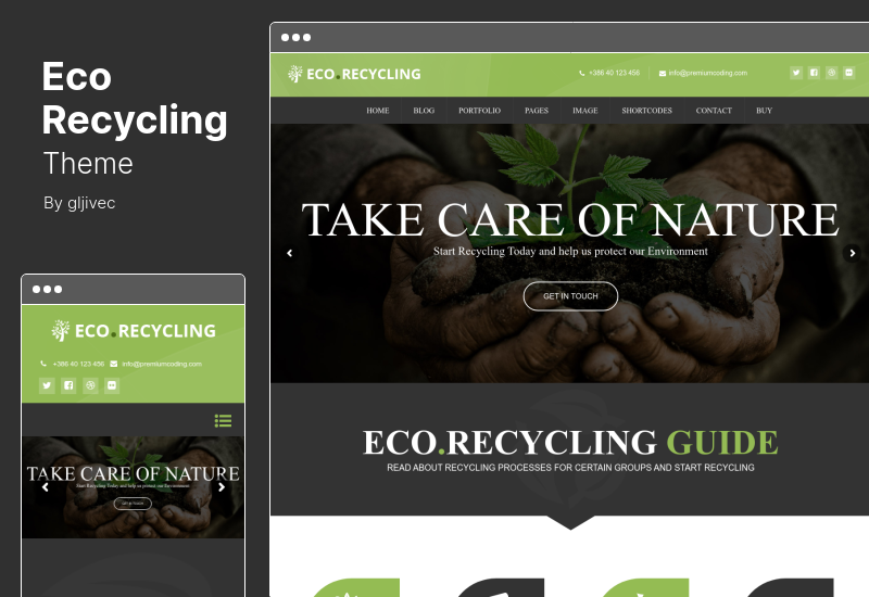 Eco Recycling Theme - Ecology & Nature WordPress Theme