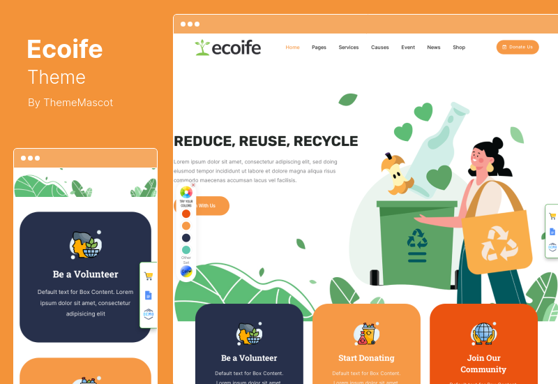 Ecoife Theme - Environment Ecology WordPress Theme