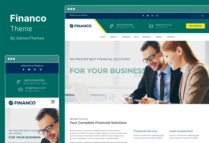 Financo Theme - Finance WordPress Theme