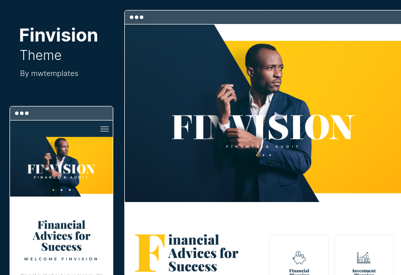 Finvision Theme - Financial Consulting WordPress Theme