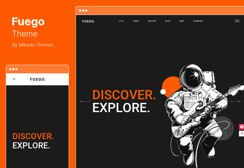 Fuego Theme - Creative Portfolio Design Agencies WordPress Theme