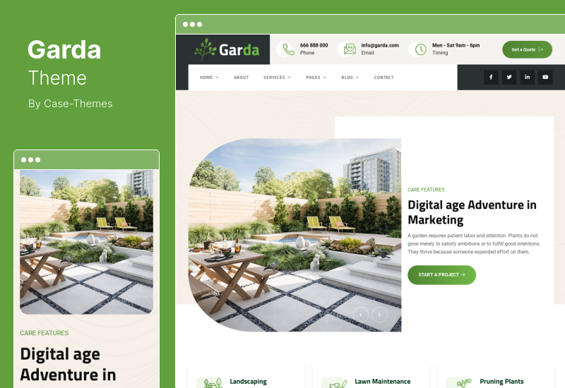 Garda Theme - Gardening & Landscaping WordPress Theme