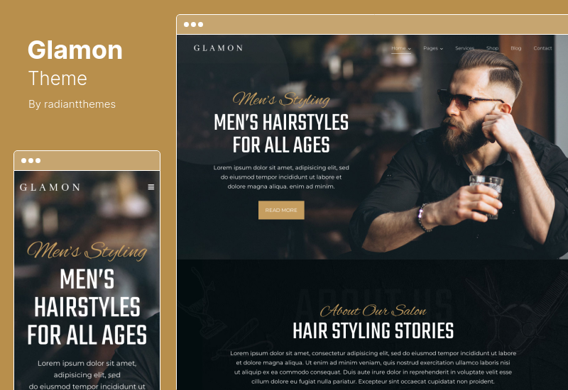 Glamon Theme - Salon & Barber Shop WordPress Theme