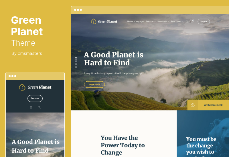 Green Planet Theme - Ecology & Environment WordPress Theme