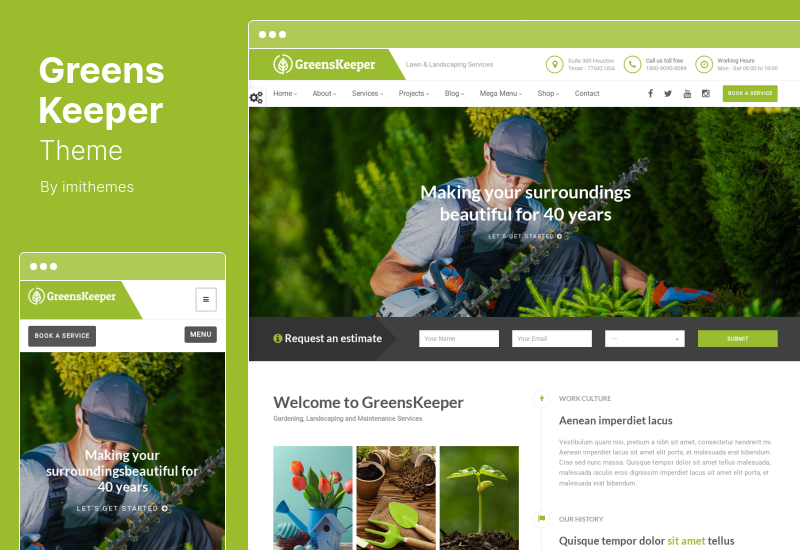 GreensKeeper Theme - Gardening & Landscaping Responsive WordPress Theme