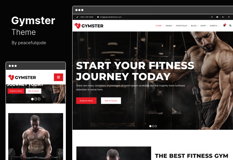 Gymster Theme - Fitness and Gym WordPress Theme