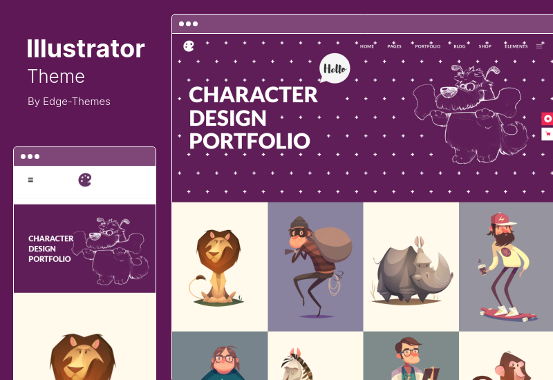 Illustrator Theme - Illustration & Artist Portfolio WordPress Theme