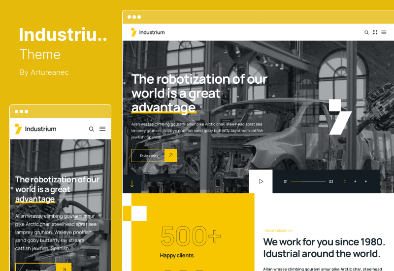 Industrium Theme - Industry & Factory WordPress Theme