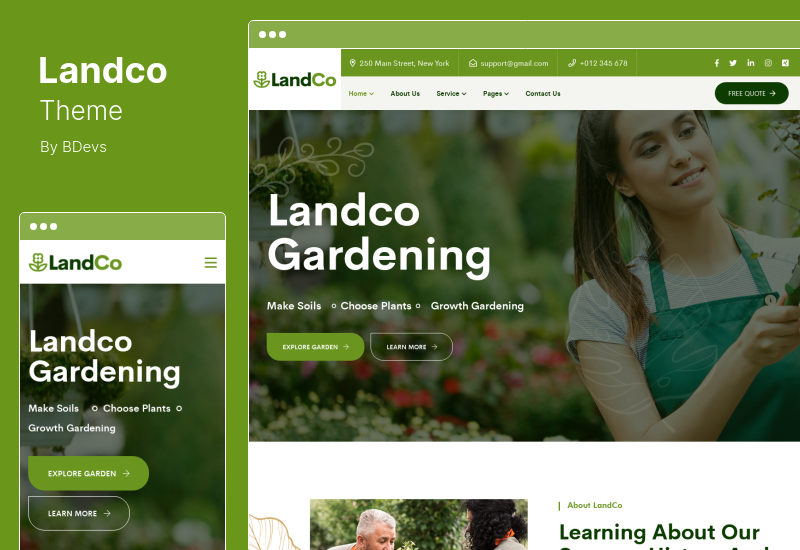 Landco Theme - Garden & Landscaping WordPress Theme