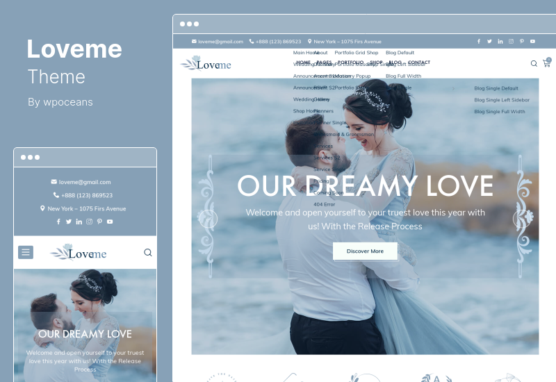 Loveme Theme - Wedding & Wedding Planner WordPress Theme