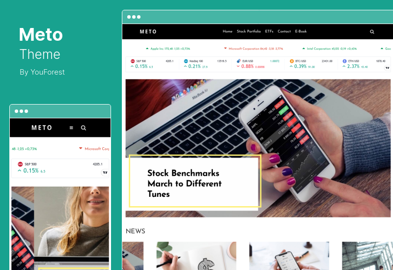 Meto Theme - Financial Blog and Magazine WordPress Theme