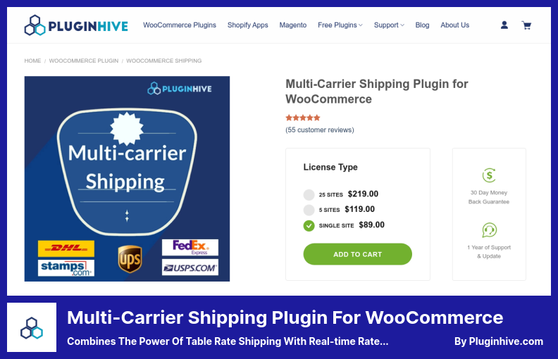 Multi-Carrier Shipping Plugin - Combines The Power of Table Rate Shipping With Real-time Rates