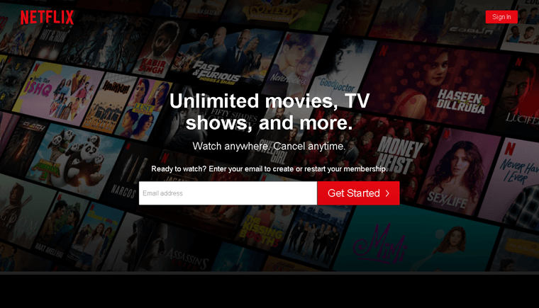 Netflix Membership Site Example