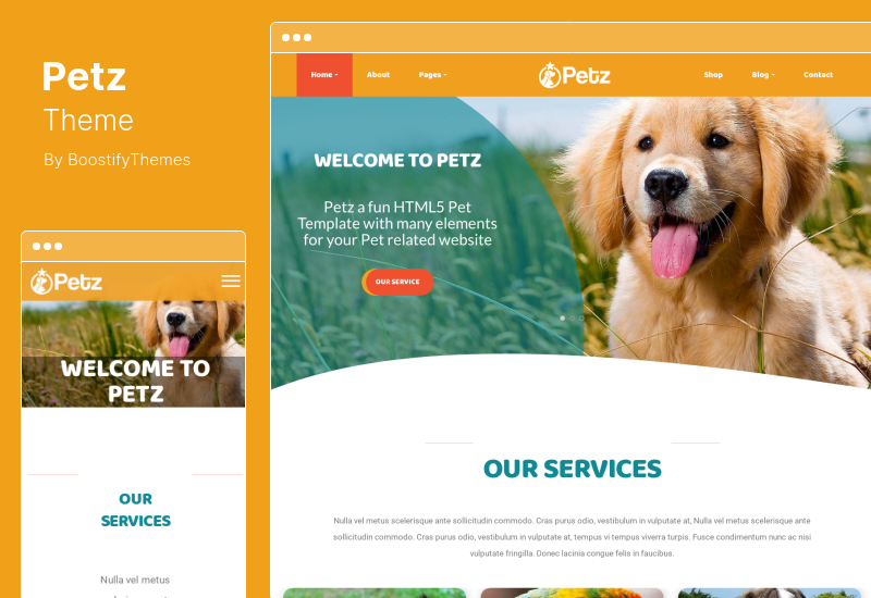 Petz Theme - Pet Care & Veterinary WordPress Theme