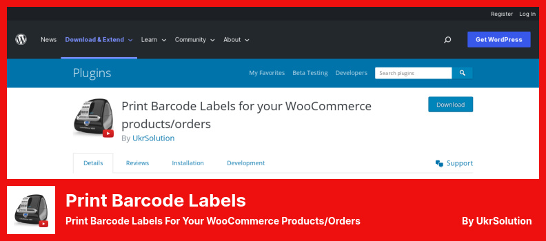 Print Barcode Labels Plugin - Print Barcode Labels for Your WooCommerce Products/Orders