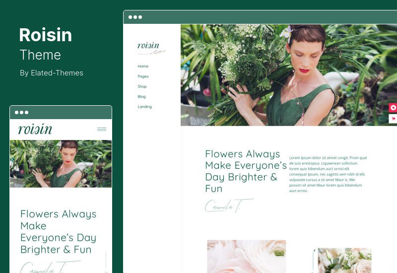Roisin Theme - Flower Shop and Florist WordPress Theme