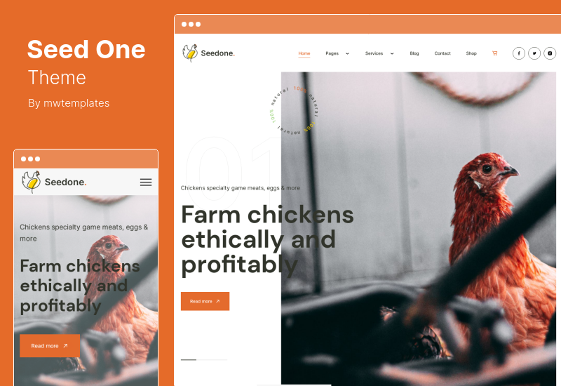 SeedOne Theme - Agriculture WordPress Theme