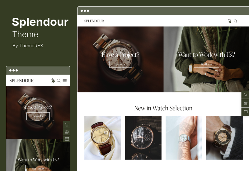 Splendour Theme - Jewelry & Watches WordPress Theme