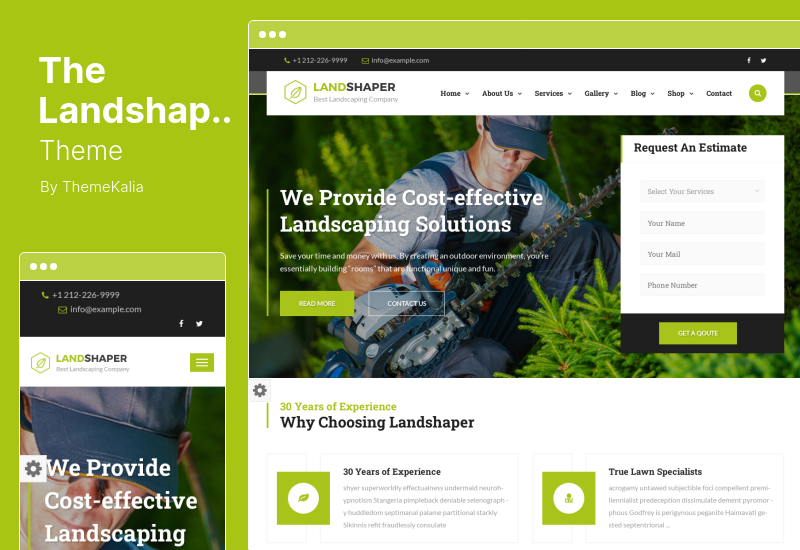 The Landshaper Theme - Gardening & Landscaping WordPress Theme