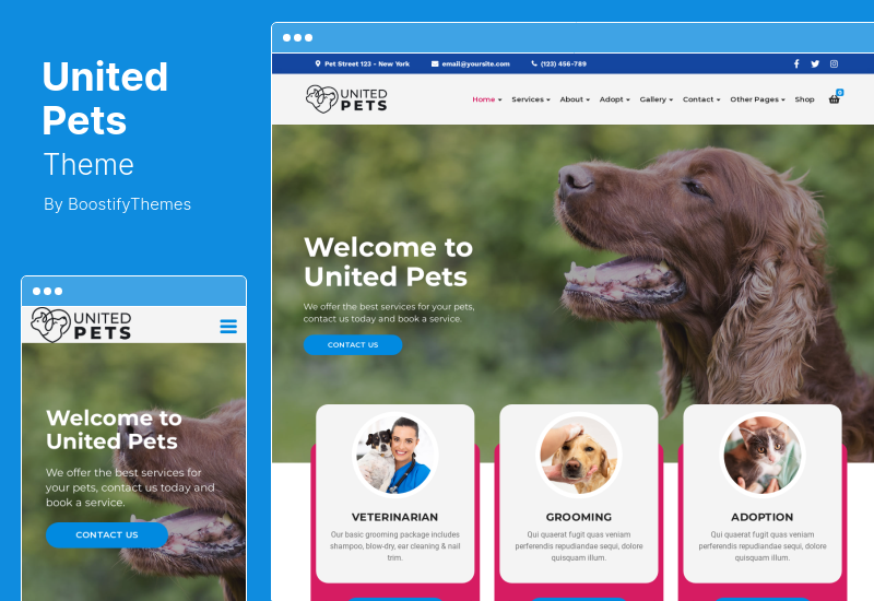 United Pets Theme - Pet Shop & Veterinary WordPress Theme