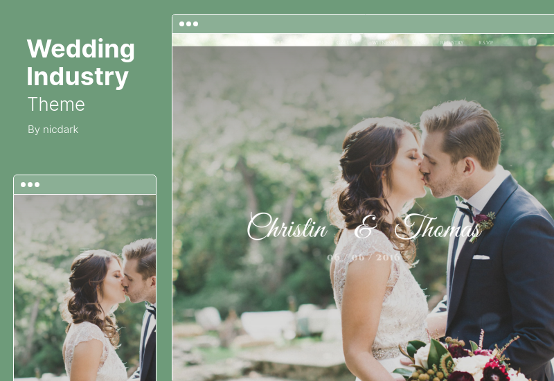 Wedding Industry Theme - Wedding WordPress Theme