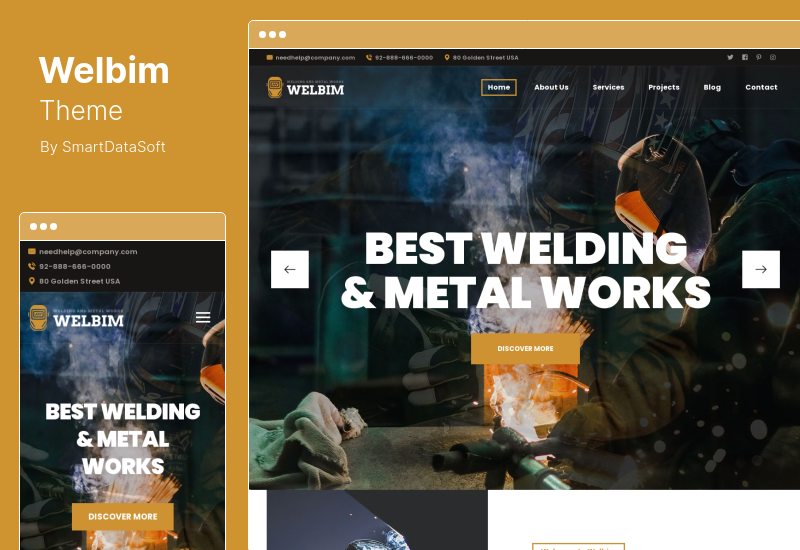 Welbim Theme - Welding Services WordPress Theme