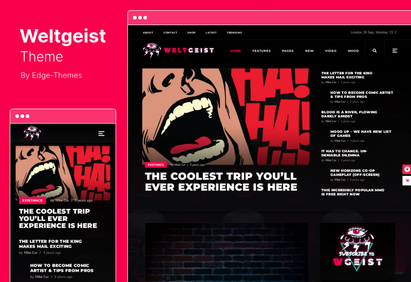 Weltgeist Theme - Viral Magazine WordPress Theme