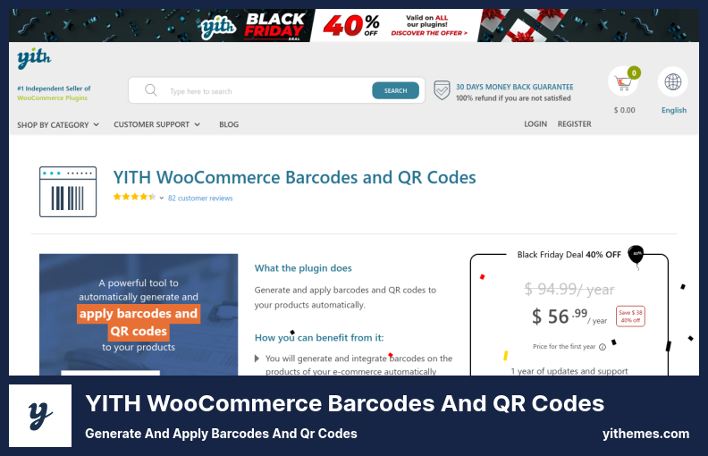 YITH WooCommerce Barcodes and QR Codes Plugin - Generate and Apply Barcodes and Qr Codes