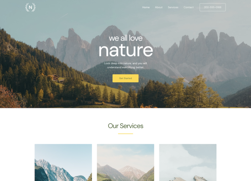 Astra nature template