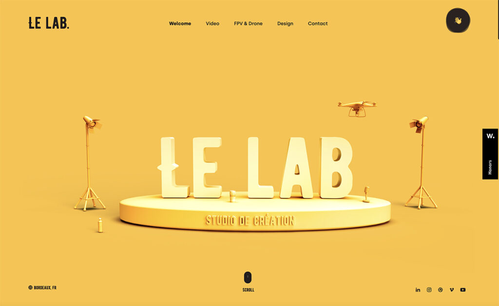 Le lab multidisciplinary studio what a beautiful and inspiring bootstrap website, with very easy and smooth navigation.