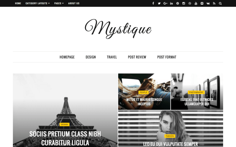 Mystique theme