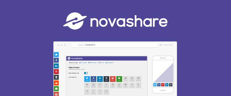 Novashare Social Sharing Plugin