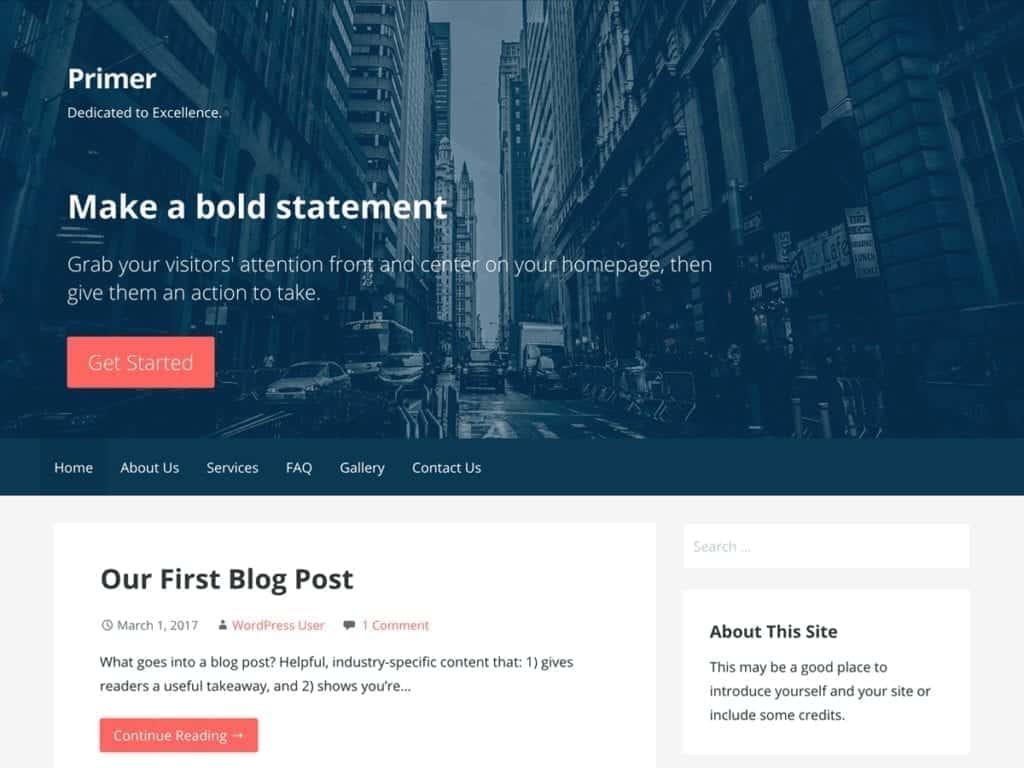 Primer is a powerful theme that brings clarity to your content in a fresh design.