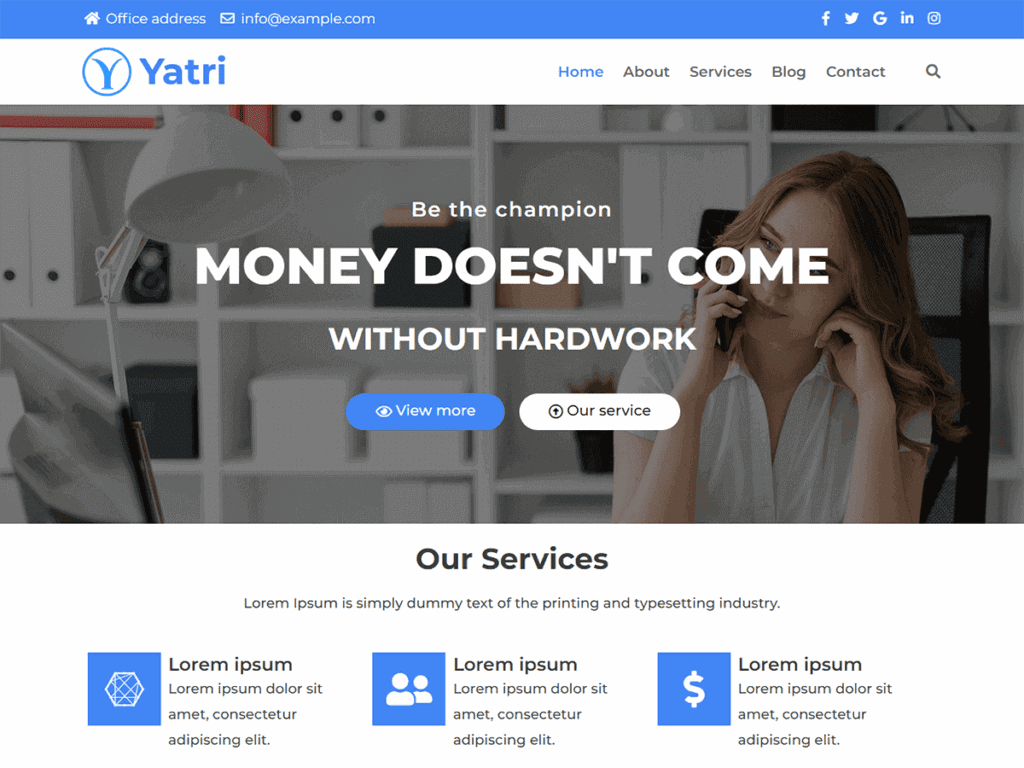 Yatri is a clean, responsive, light weighted, fast, seo friendly, highly flexible and regularly updated compatible 