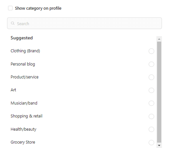 Select Your Niche from the Category