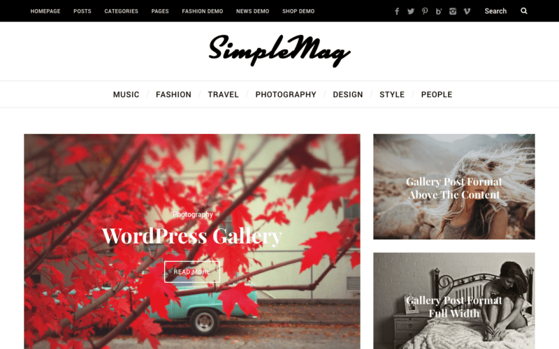 SimpleMag theme
