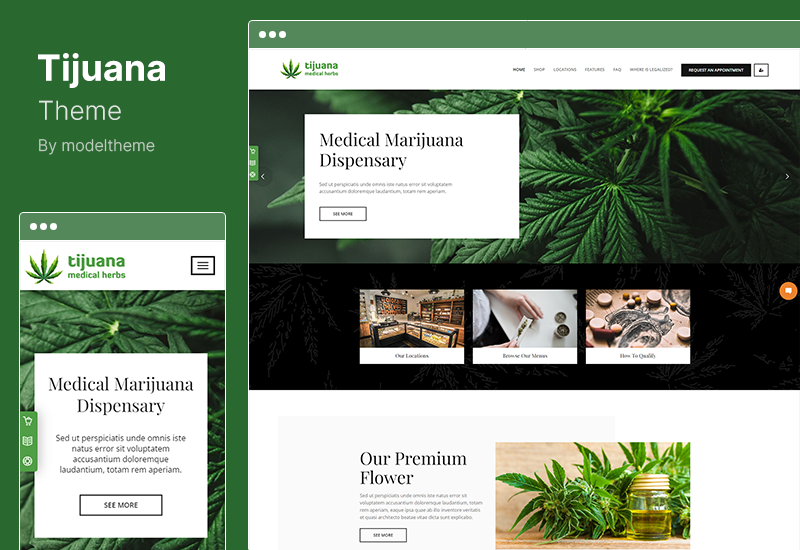 Tijuana Theme - Marijuana Dispensary & Medical WordPress Theme
