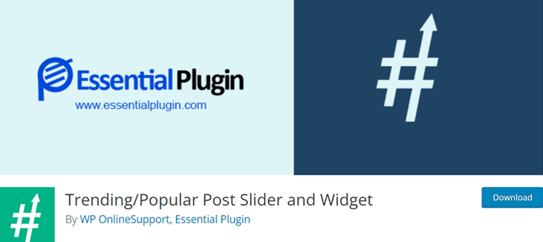 Trending/Popular Post Slider and Widget