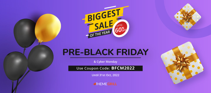 WordPress Pre Black Friday and Cyber Monday Deals ThemeGrill