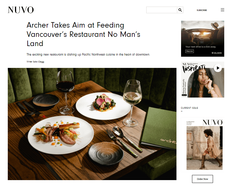 Nuvo Magazine is one of the best minimalist website examples for those looking to launch an online magazine.