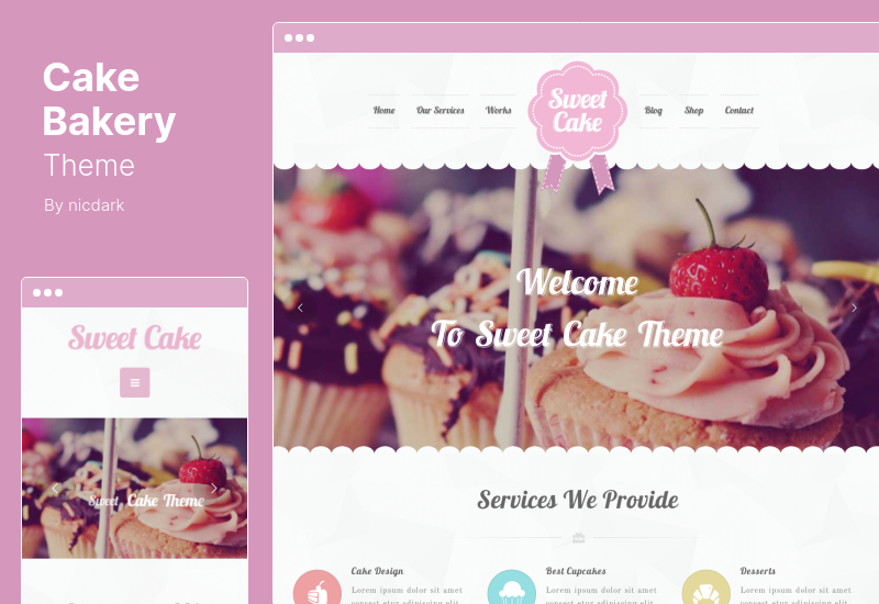 Cake Bakery Theme - Cake, Bakery and Pastry WordPress Theme