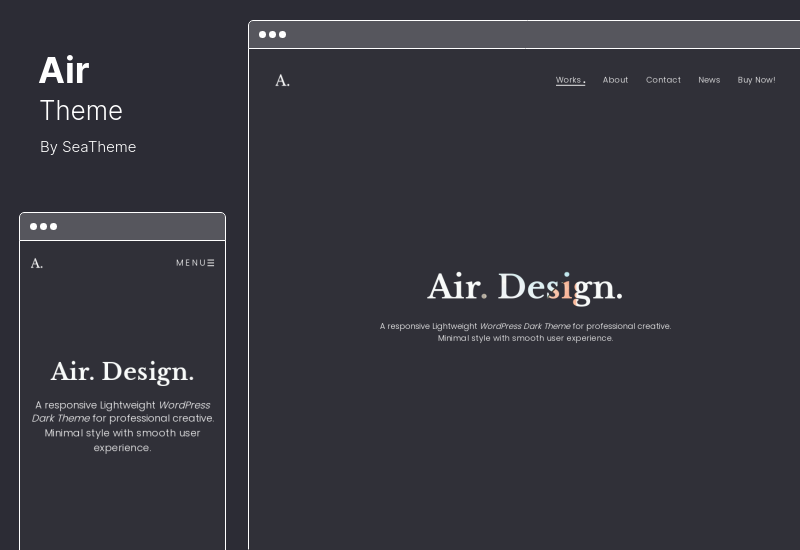 Air Theme - Portfolio WordPress Theme