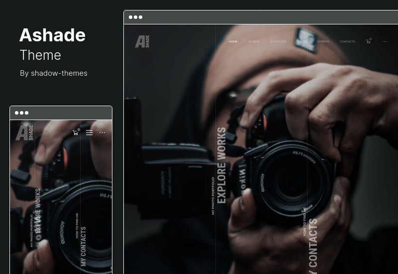 Ashade Theme - Photography WordPress Theme