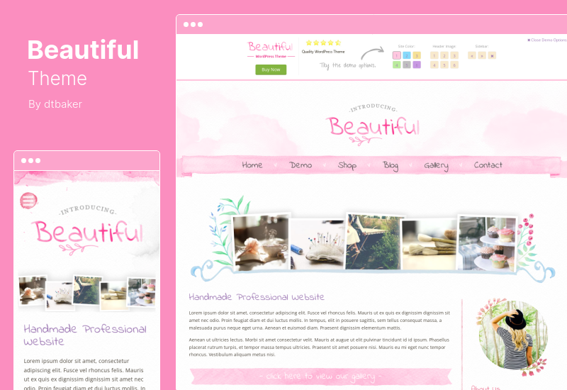 Beautiful Theme - Blog & Shop WordPress Theme