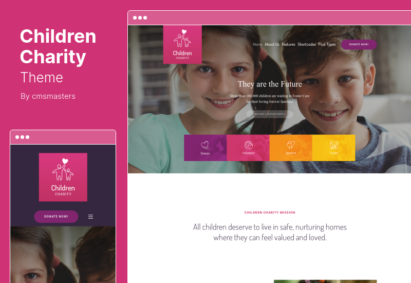 Children Charity Theme - Nonprofit & NGO WordPress Theme