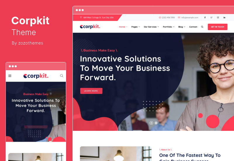 Corpkit Theme - Business Consulting WordPress Theme