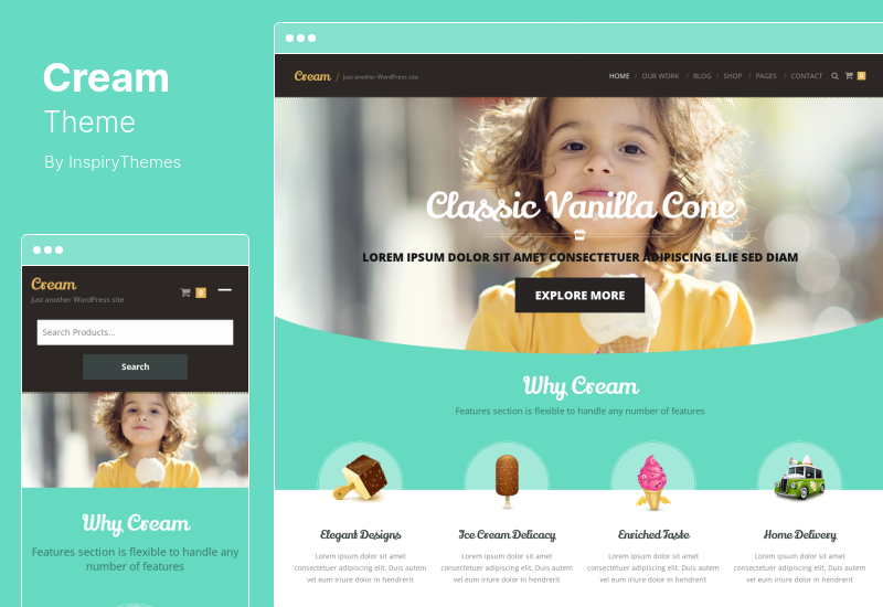 Cream Theme - WooCommerce WordPress Theme