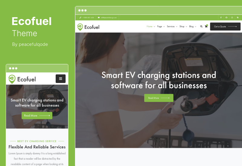 Ecofuel Theme - Electric Car & Charging Station WordPress Theme