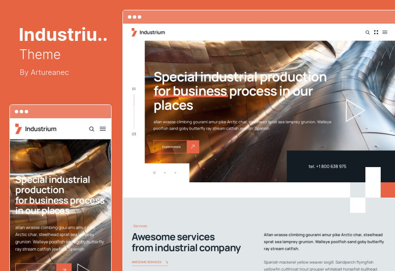 Industrium Theme - Industry & Factory WordPress Theme