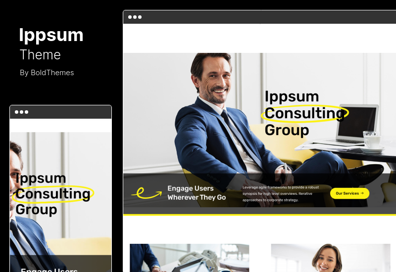 Ippsum Theme - Business Consulting WordPress Theme